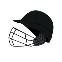 cricket helmet illustration vector