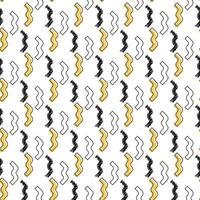 Line doodle seamless pattern. Creative abstract squiggle style drawing background for children. Simple childish scribble wallpaper print or textile. vector