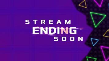 STREAM ENDING SOON OVERLAY ANIMATION video