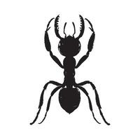 create a ant silhouette design vector