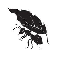 create a ant silhouette awesome vector