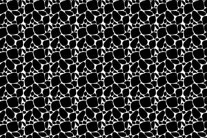 Black and White Reptile Skin Pattern, Seamless Abstract Design for Fashion and Graphics. vector