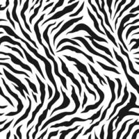 Black and White Zebra Stripe Seamless Pattern Background vector