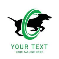 Elegant Silhouette Dog Icon Logo for Modern Branding vector