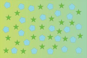 Repetitive Abstract Polygon And Star Pattern vector