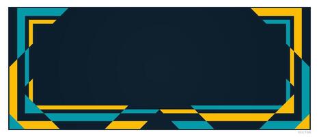 Modern Yellow and Blue Frames Illustration vector