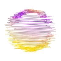 Abstract Elements with Scribble Gradient Shapes vector