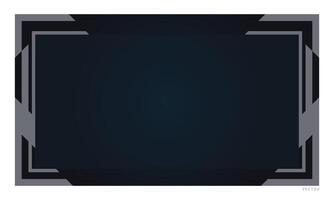 Minimal Black Frames with Geometric Lines vector