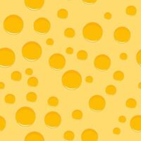 Yellow seamless pattern texture of cheese with holes vector