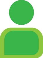 Green color user icon design People icon design vector