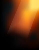 Black and orange gradient background with light effect vector