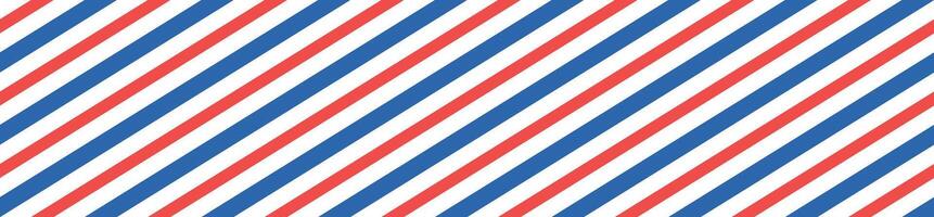 Seamless candy stripe pattern with diagonal red and blue lines. Cane pattern with peppermint texture. Flat illustration isolated vector
