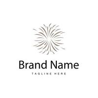 Firework Logo, Simple Template vector