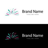 Design Firework Logo Simple vector