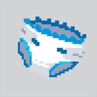 Pixel art illustration Baby Diapers. Pixelated Diapers Pants. Baby Diapers Pants Icon pixelated for the pixel art game and icon for website and game. old school retro. vector
