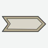 A simple arrow graphic design pointing right, suitable for directions or navigation. vector