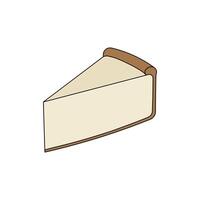 kids drawing cheesecake cartoon isolated vector