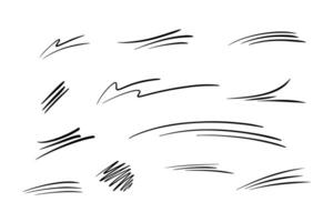 Abstract line doodle drawn quickly by hand on a white background vector