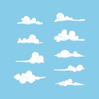 illustration cloudy panorama collection set item vector