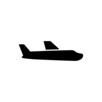 Plane, airplane icon in simple style. Flight sign symbol vector