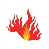 A Dynamic Blend of Red and Yellow Illustrating the Intensity and Beauty of Fire. vector
