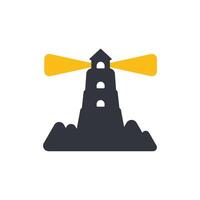 Lighthouse Logo Template Icon vector