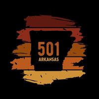 501 Code of Arkansas with Grunge and Vintage Style Perfect for Print, Apparel, etc vector
