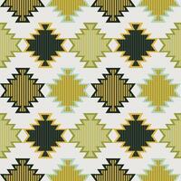 Colorful aztec southwestern motif stripes pattern. Aztec southwestern geometric stripes seamless pattern. Ethnic geometric pattern use for fabric, textile, home decoration elements, upholstery. vector