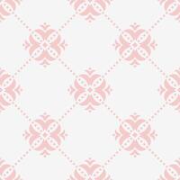 Abstract floral geometric pattern. Abstract geometric square grid seamless pattern. Abstract geometric pattern use for fabric, textile, home decoration elements, upholstery, wrapping, etc. vector