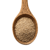Amaranth Seeds In A Wooden Spoon With Transparent Background png