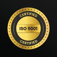Set of International Organization for Standardization certified sign icon. Flat icons , Popular standards, Management system. vector