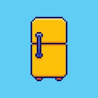 Pixel art Refrigerator game asset design vector