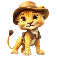 Funny Tiger Cub Jacket png