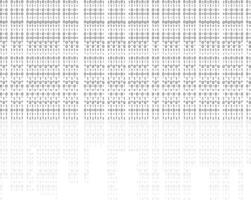 Binary code matrix. Stream binary code zero one matrix white background with binary computer code. Binary code, encryption element. vector