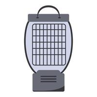 Electric mosquito trap illustration with simple colors on white background. vector
