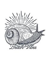 Surfing beach vibes line art adventure t shirt design vector
