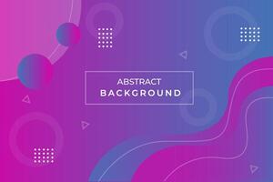Flat geometric background design template vector