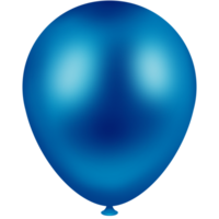 Balloon metallic blue color png