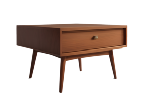 A small wooden table with a drawer on it png