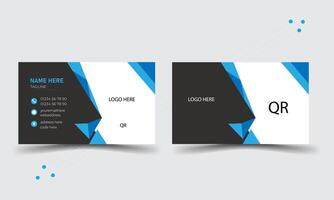 Simple business card design template vector