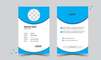 student id card design for IT sector vector