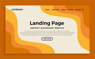 a new yelow landing page background template design vector