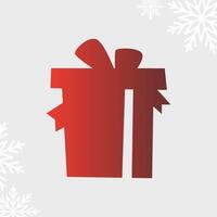 christmas icons of red color vector