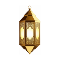un dorado linterna con un intrincado diseño png