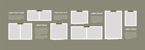 Board Collage photo effect vector