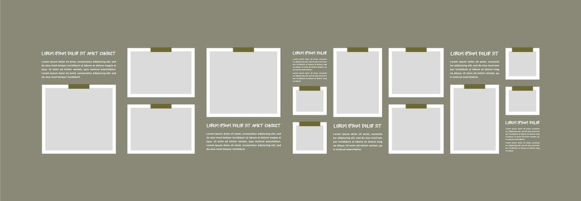 Creative Template Collage Frames for photo