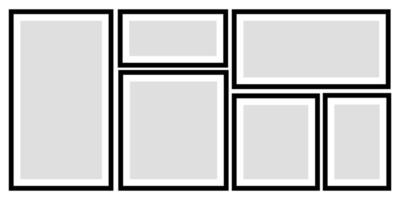 black frame background collection vector