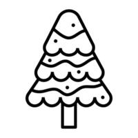 Christmas stuff icon in outline black high quality vector
