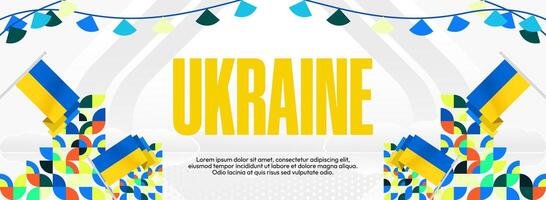 Ukrainian Independence Day design template that can be used on various platforms, from social media to event invitations and celebration flyers. vector