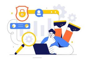 Design of Cyber Threat Detection with Advanced Safety Technology and Management vector
